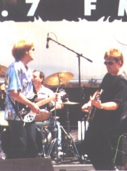Pat and Rick practicing together around 2000